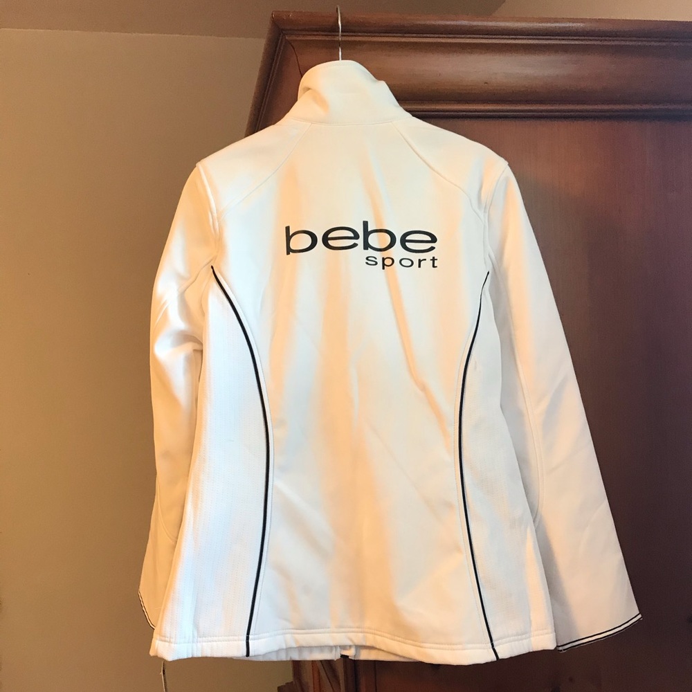 bebe Sport White Jacket - Picture 1 of 6